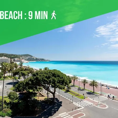 Hyper Centre - Air-conditioned - Quiet - Tramway - Equipped Kitchen - Wifi Apartamento Nice